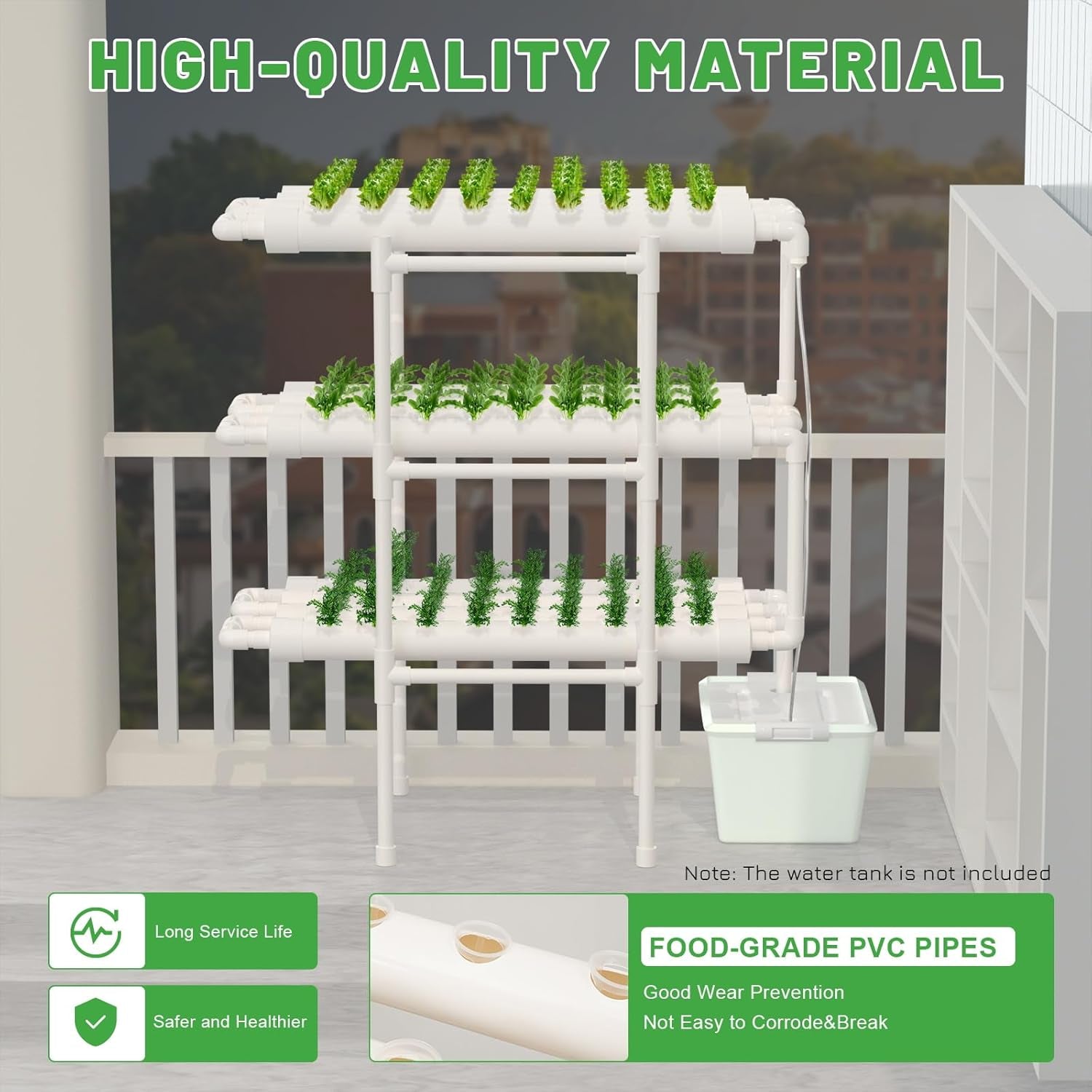 3-poziomowy zestaw do systemu uprawy hydroponicznej 108 miejsc uprawy System hydroponiczny do uprawy warzyw Zestaw do uprawy bezglebowej Zestawy hydroponiczne do warzyw liściastych.