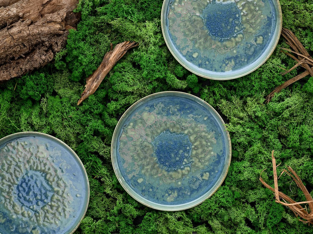 Creatable, 22447, seria Yuki, set de veselă pentru 2 persoane, set de farfurii din gresie, potrivit pentru mașina de spălat vase și cuptorul cu microunde, fabricat în Europa