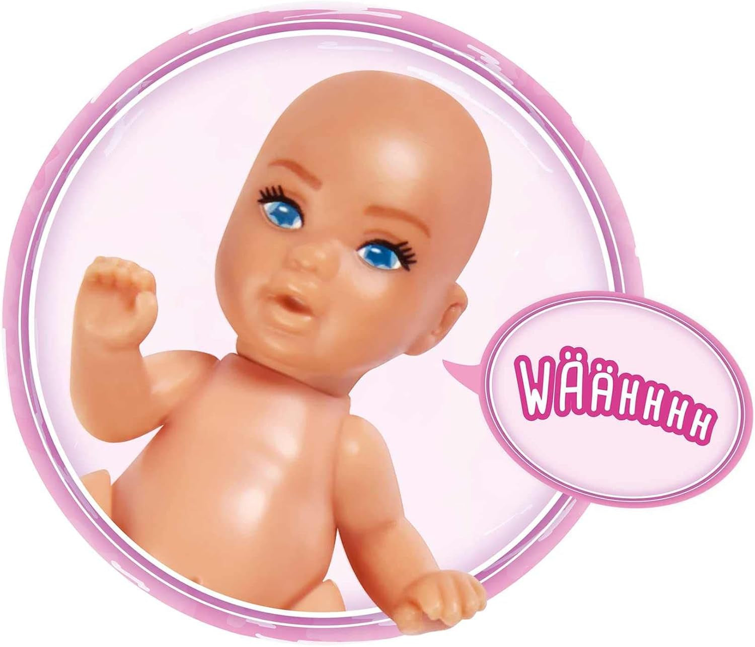 Simba 105733480 - Plecak dziecięcy Steffi Love, lalka w ciąży z dzieckiem i wspaniałymi dźwiękami, akcesoria dla dzieci i nosidełko, różowe lalki Naty Shop