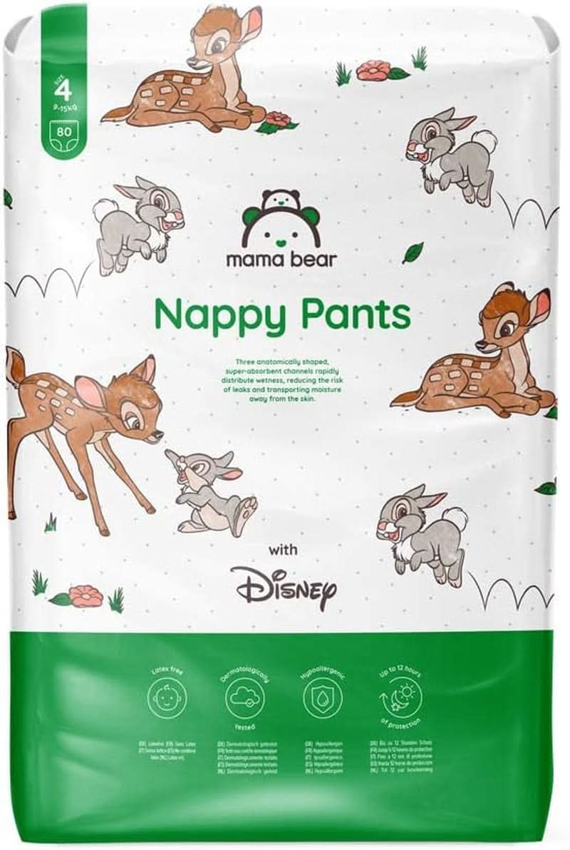 Scutece Mama Bear Disney, mărimea 5 (12-17 kg), alb, 70 bucăți Mama si Copilul Naty Shop 4 (9-15 Kg) Pachet individual