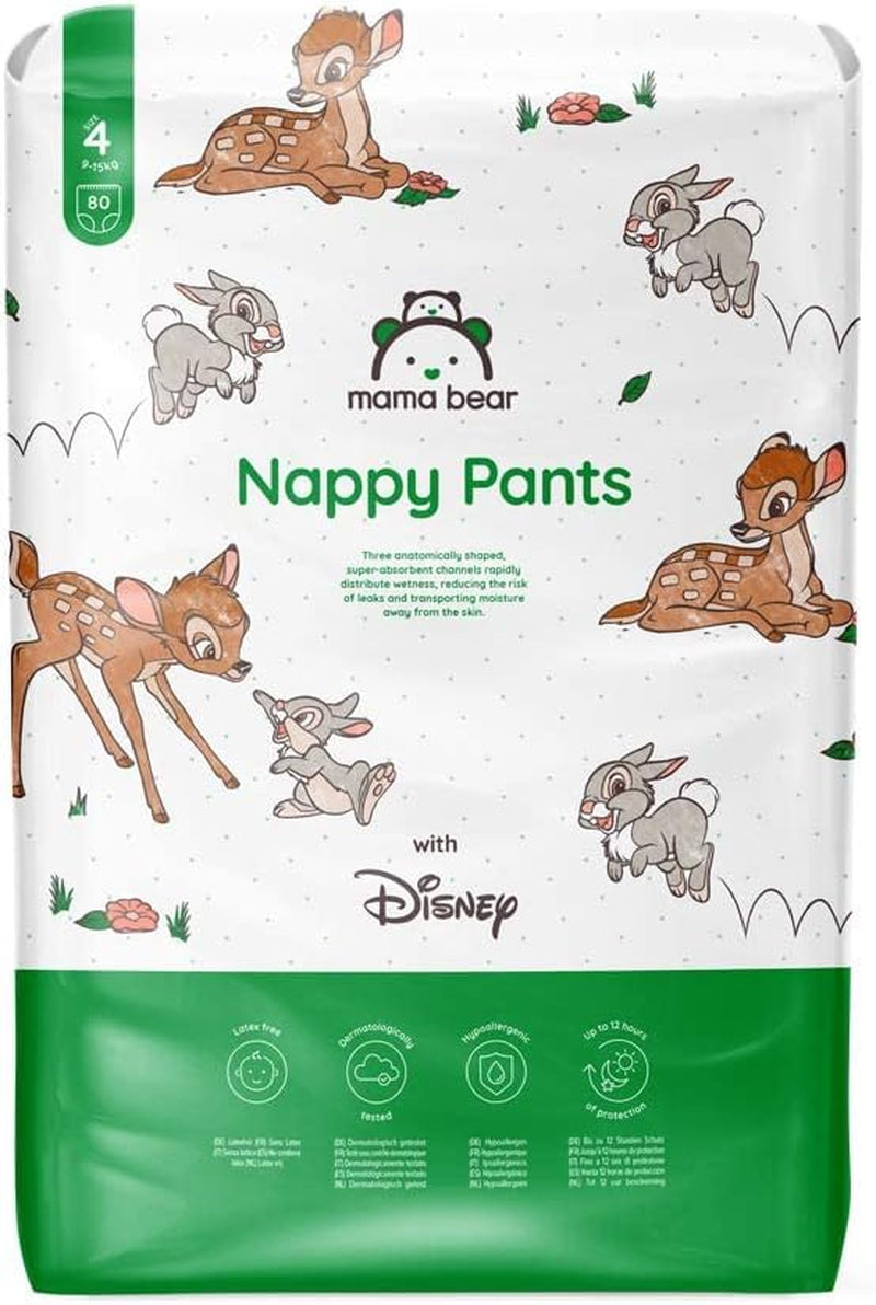 Marka Amazon: pieluchy Mama Bear Disney, rozmiar 5 (12-17 kg) - pudełko miesięczne, białe, 140 sztuk (2 opakowania po 70 sztuk)