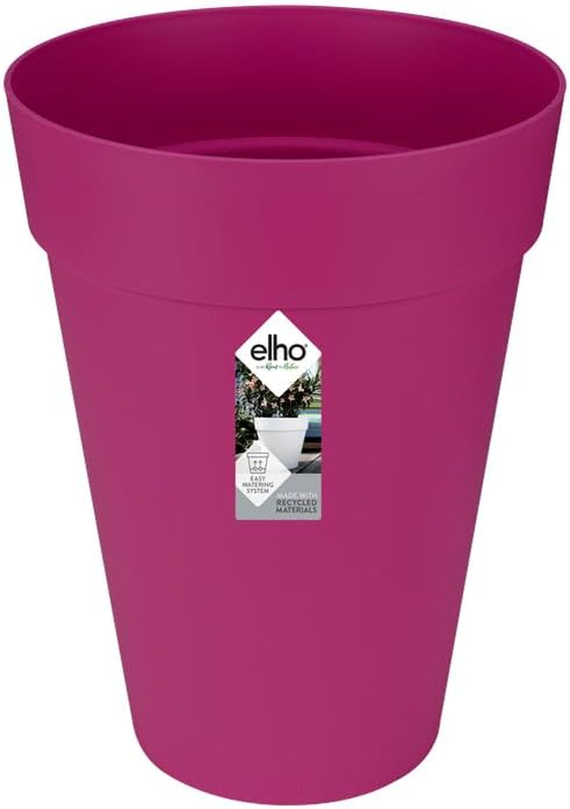 elho Loft Urban Round Tall 35 - Ghiveci de flori pentru exterior - Ø 33,5 x H 45,3 cm - Alb/Alb