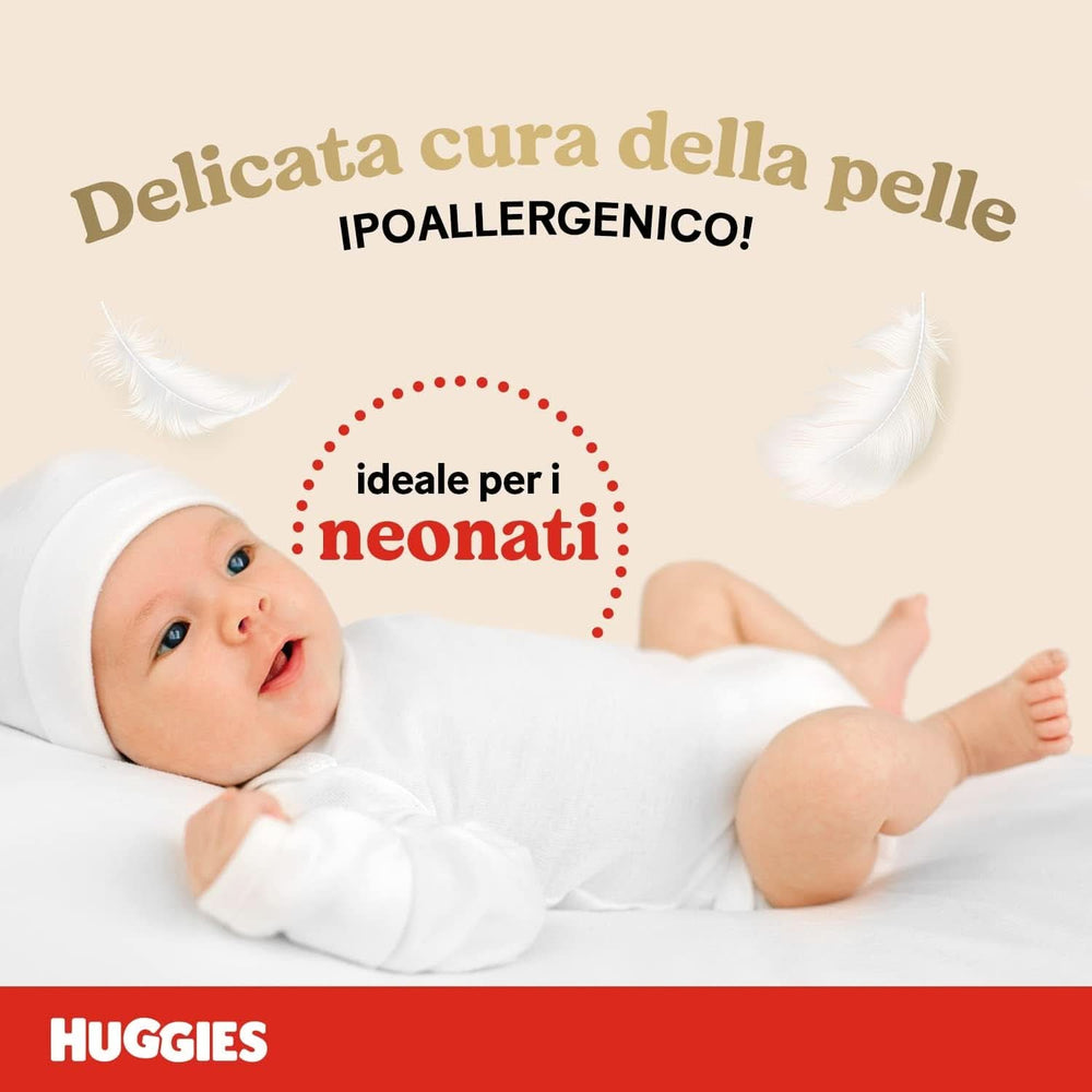 Huggies Extra Care Pieluchy dziecięce, rozmiar 1 (2-5 kg), opakowanie 28 szt. Matka i Dziecko Naty Shop