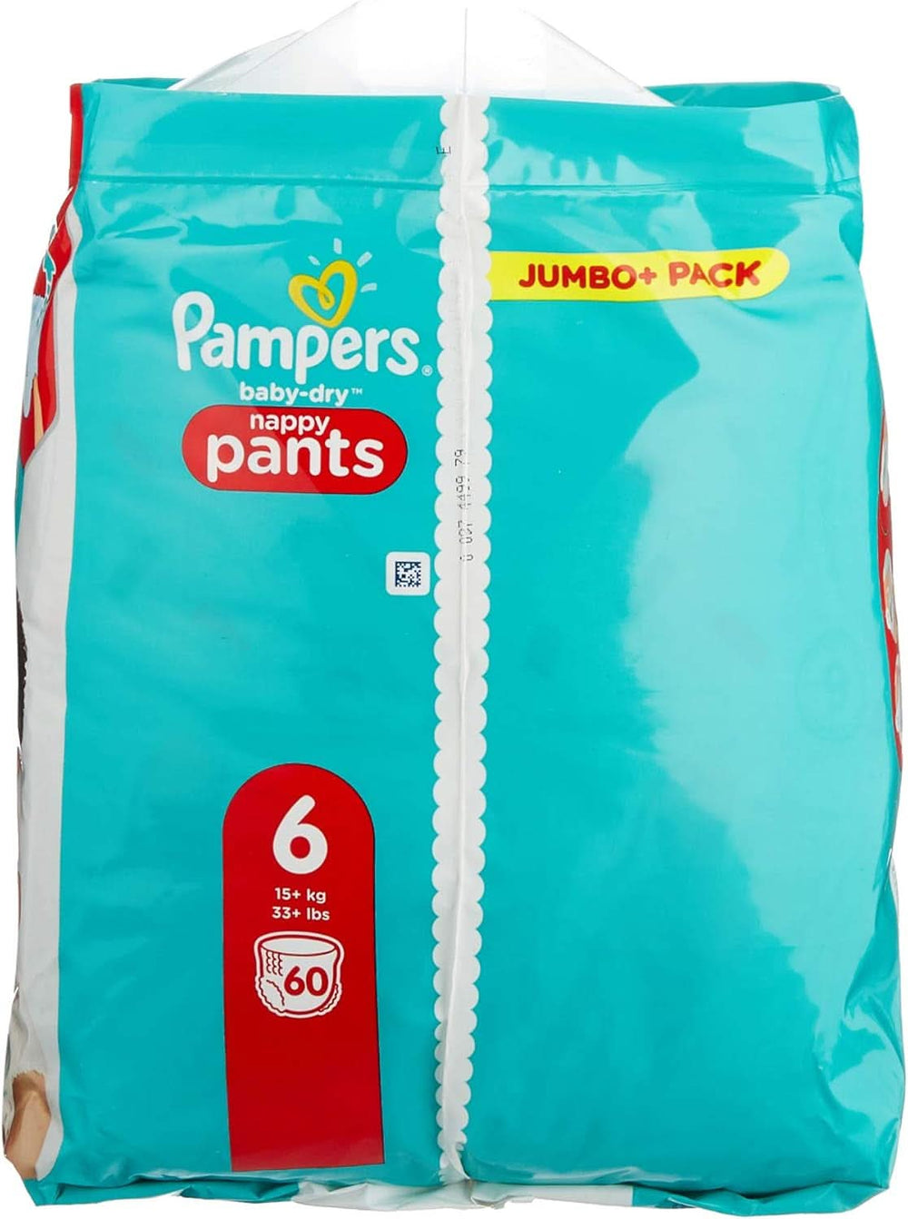 Pampers Baby-Dry Spodnie, pieluchomajtki, białe, rozmiar 6, 60 pieluszki Matka i Dziecko Naty Shop