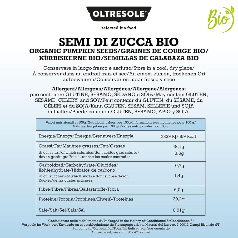 Organiczne łuskane pestki dyni 3 kg, surowe, oleiste, nieprażone i niesolone nasiona organiczne, idealne jako przekąska lub sałatka, wygodny rozmiar