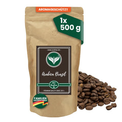Azafran Kaffeebohnen ganz 100% Arabica aus Brasilien helle Premium Röstung mild 500g