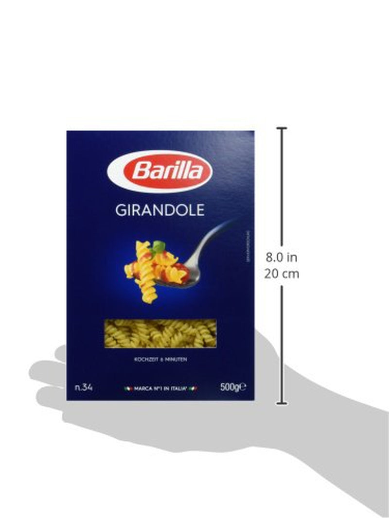 Pasta Barilla Classic Girandole nr. 34, z wysokiej jakości pszenicy durum, zawsze al dente (1 x 500g)
