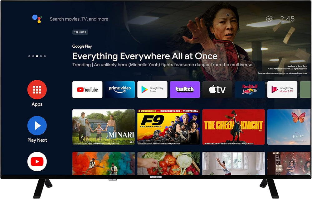 Telefunken XF40AN750M Televizor Smart de 40 inch/Android (Full HD, HDR, triplu tuner, Bluetooth)