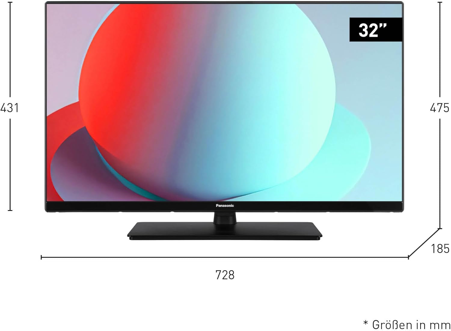Panasonic TS-32N30AEZ, televizor LED HD seria N30 de 32 de inci, 2024, player media USB, contrast ridicat, tuner triplu HD, HDMI, opțiune de montare pe perete, ramă subțire, pentru o experiență vizuală excepțională