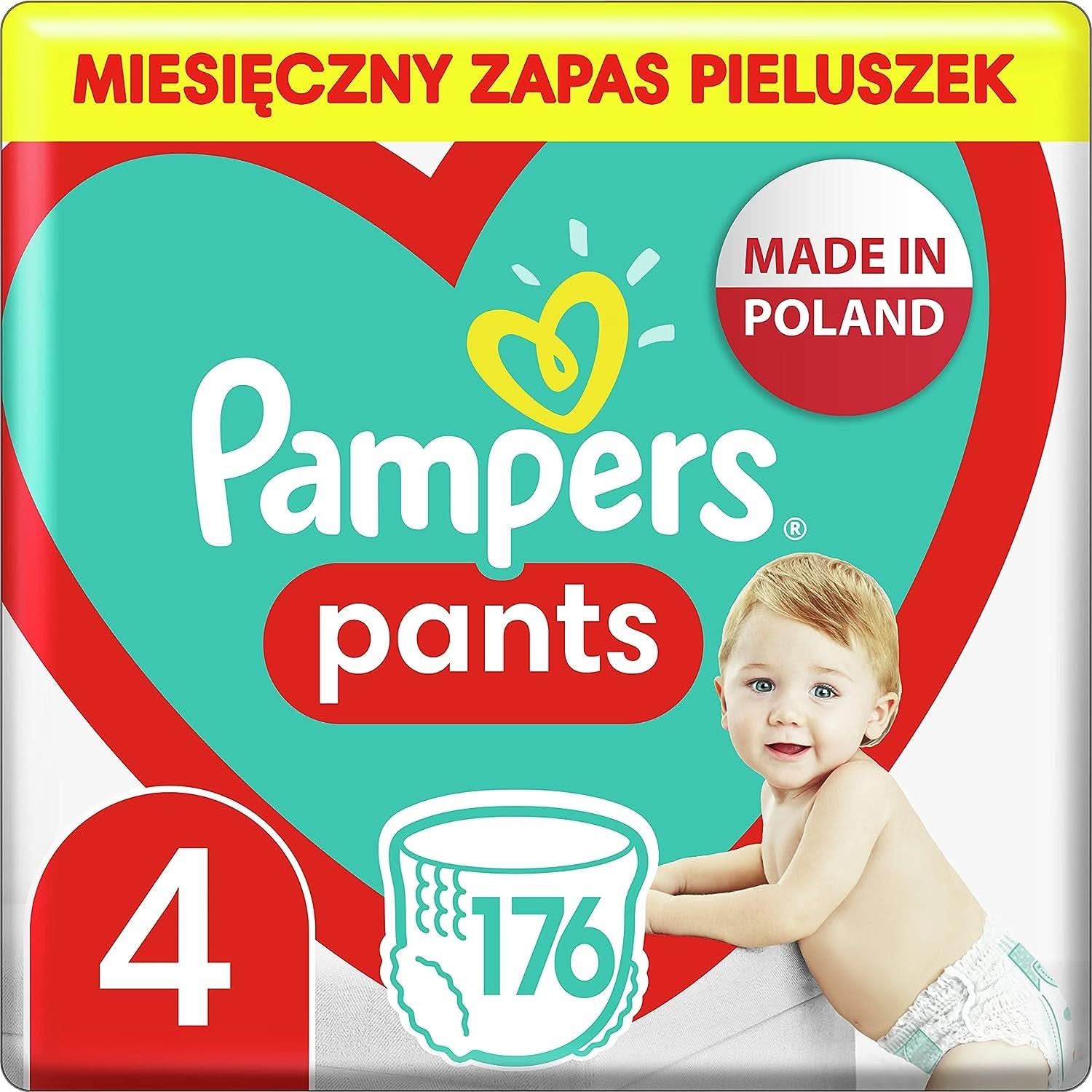 Pampers (wersja klasyczna), spodnie chłopięce/dziewczęce 7 74 szt. Matka i Dziecko Naty Shop 4 (176 szt.)
