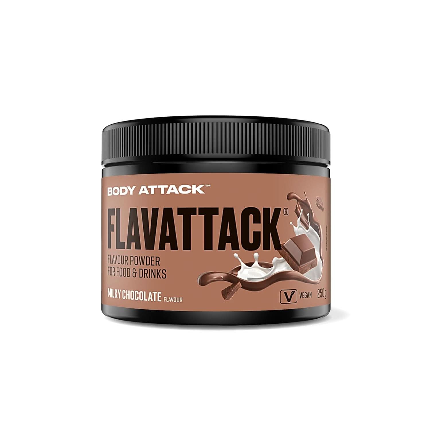 Body Attack Flavattack®, Double Choc Brownie, 250 g / 83 porcje Smaki Naty Shop 250 gramów Czekolada mleczna