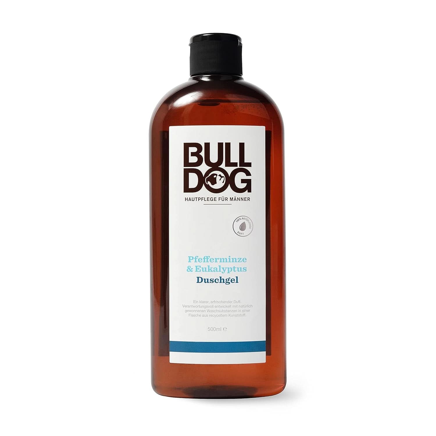 BULLDOG, Gel de duș pentru bărbați cu lămâie și bergamotă, 500 ml Duș și baie Naty Shop 500 ml Menta - Eucalipt