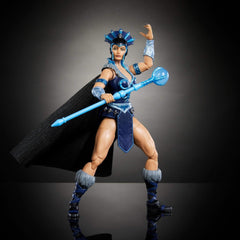 Masters of the Universe Masterverse Action Figure Aprox. 18 Cm înălțime, New Eternia Evil-Lyn, MOTU Toy Villainess, Sorceress, 30 puncte de mișcare, baghetă cu glob de cristal, JBP77 Action figures Naty Shop