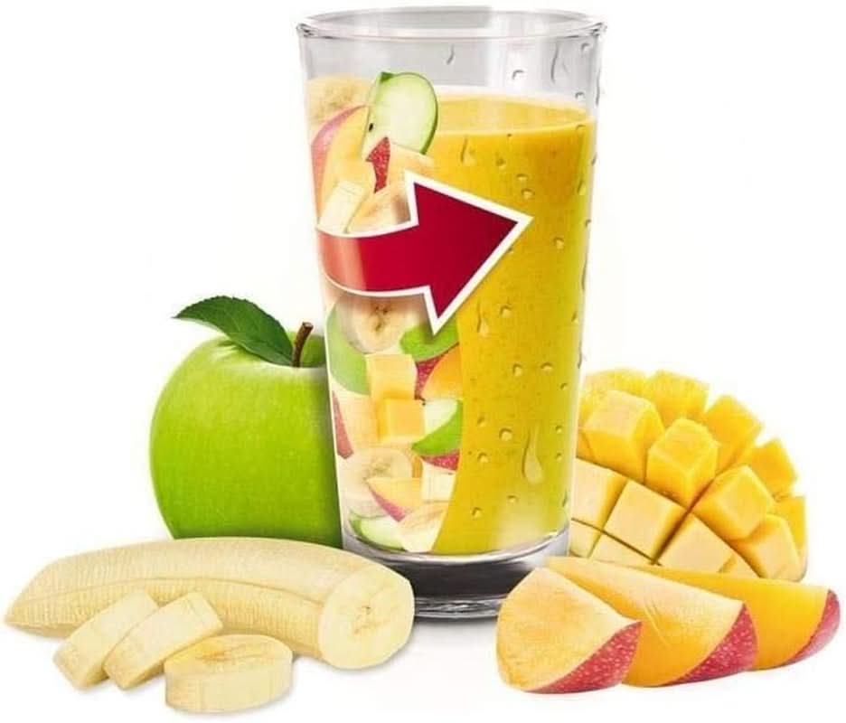 Blendforce-Mixer, 600 W, 2 Geschwindigkeiten+Pulsfunktion, 2 L Gesamtkapazität, Intelligentes Schließsystem, Einfache Reinigung, Luftkühlung, 3 Minuten Kontinuierliches Mischen LM420510 Matka i dziecko Naty Shop