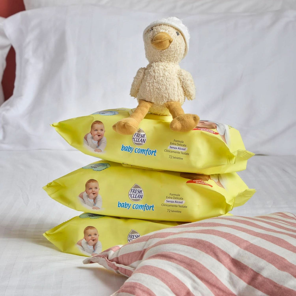 Chusteczki nawilżane Milleosi Classic Fresh & Clean, 72 szt. Chusteczki nawilżane dla niemowląt Naty Shop