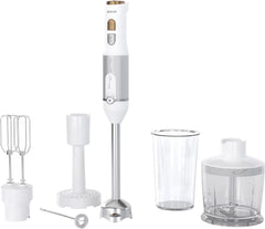 Mikser stojący Sencor Multifunktionaler, Ultra-Leistungsstark, 6 w 1, 1200 W, Mit Doppel-Schneebesen, Zerkleinerer & Mousseur, Kartoffelstampfer, Quadblade-Klingen Aus Titan, Stufenlose Bucatarie Naty Shop