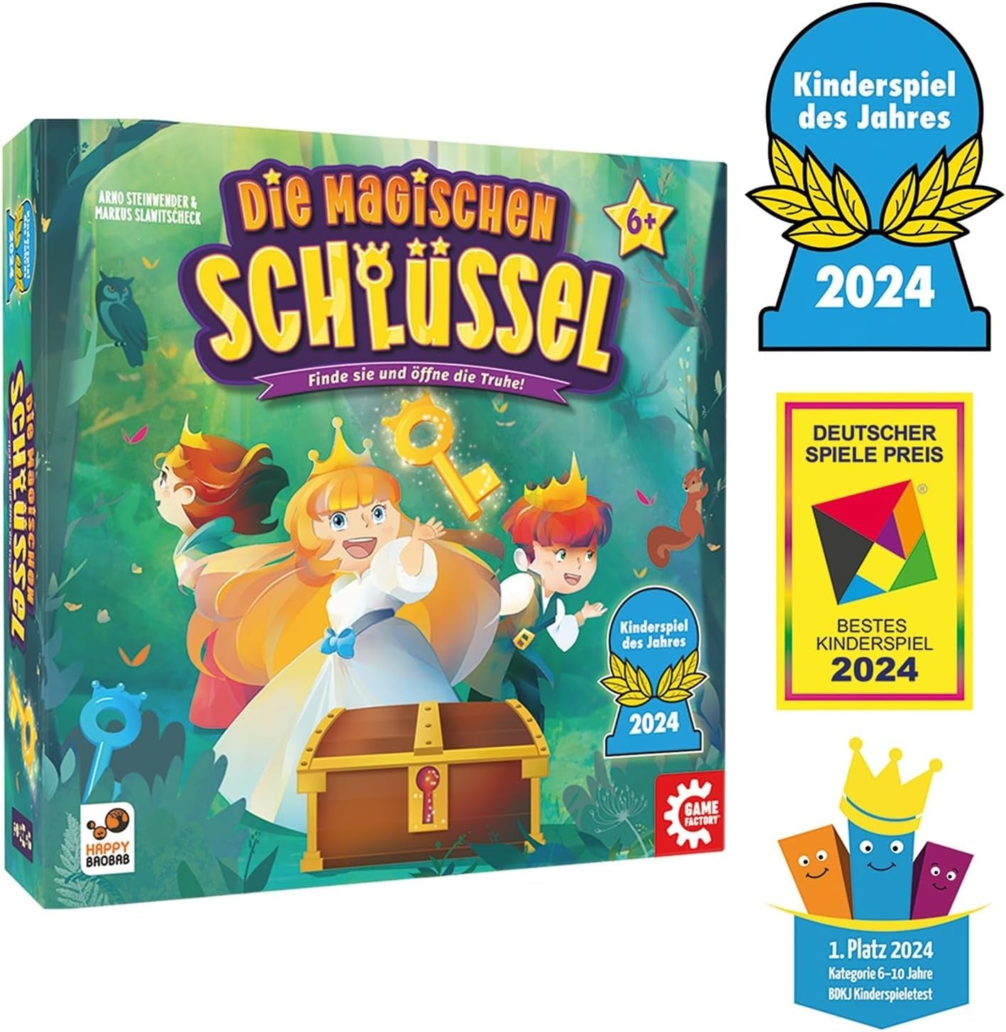 Game Factory 646323 Cheile Magice, Joc de Zaruri Încântător pentru Copii cu Vârsta de 6 Ani și Peste, Joc de Familie pentru 2-4 Jucători, Jocul Anului 2024 pentru Copii