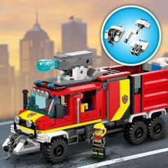 LEGO 60374 Miejski wóz dowodzenia straży pożarnej Nowoczesny wóz strażacki z dronami strażackimi Figurki dla dzieci Zestawy do budowania Besuche den LEGO-Store