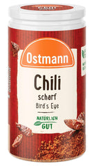 Ostmann Gewürze - Chili scharf Ptasie oko | Féurige Scharfe für Fleischgerichte und Eintöpfe | 35 g w Der Streudose