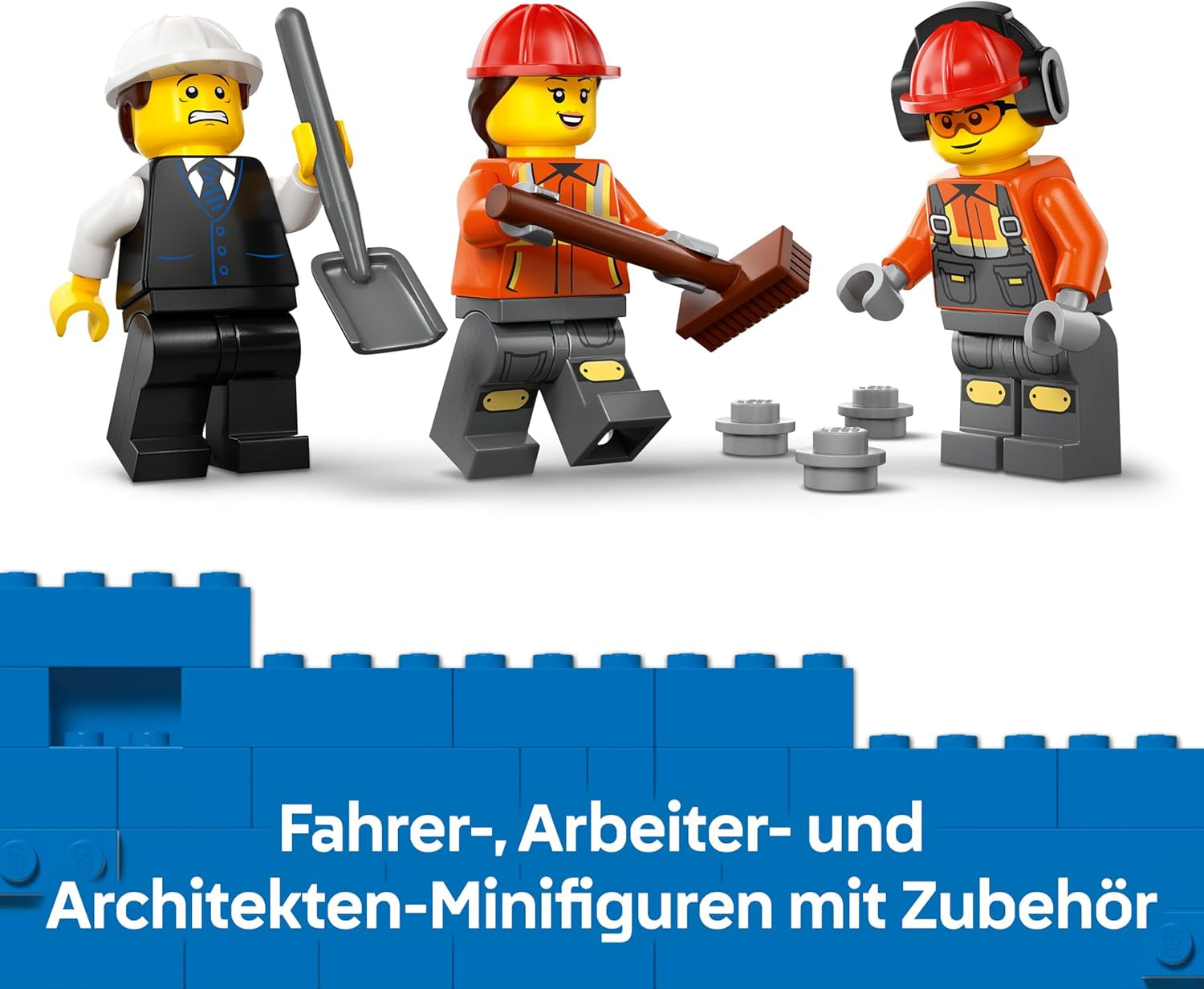 LEGO City Betonmischer - Lehrreiches Baufahrzeug Spielzeug mit 3 Minifiguren, drehbarer Trommel & Ausgießfunktion - Geburtstagsgeschenk für Jungen ab 7 Jahren - 60478