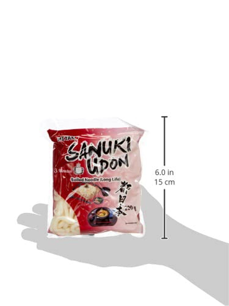 Makaron Miyako Sanuki Udon, gotowany, opakowanie 12 sztuk (12 x 200 g)