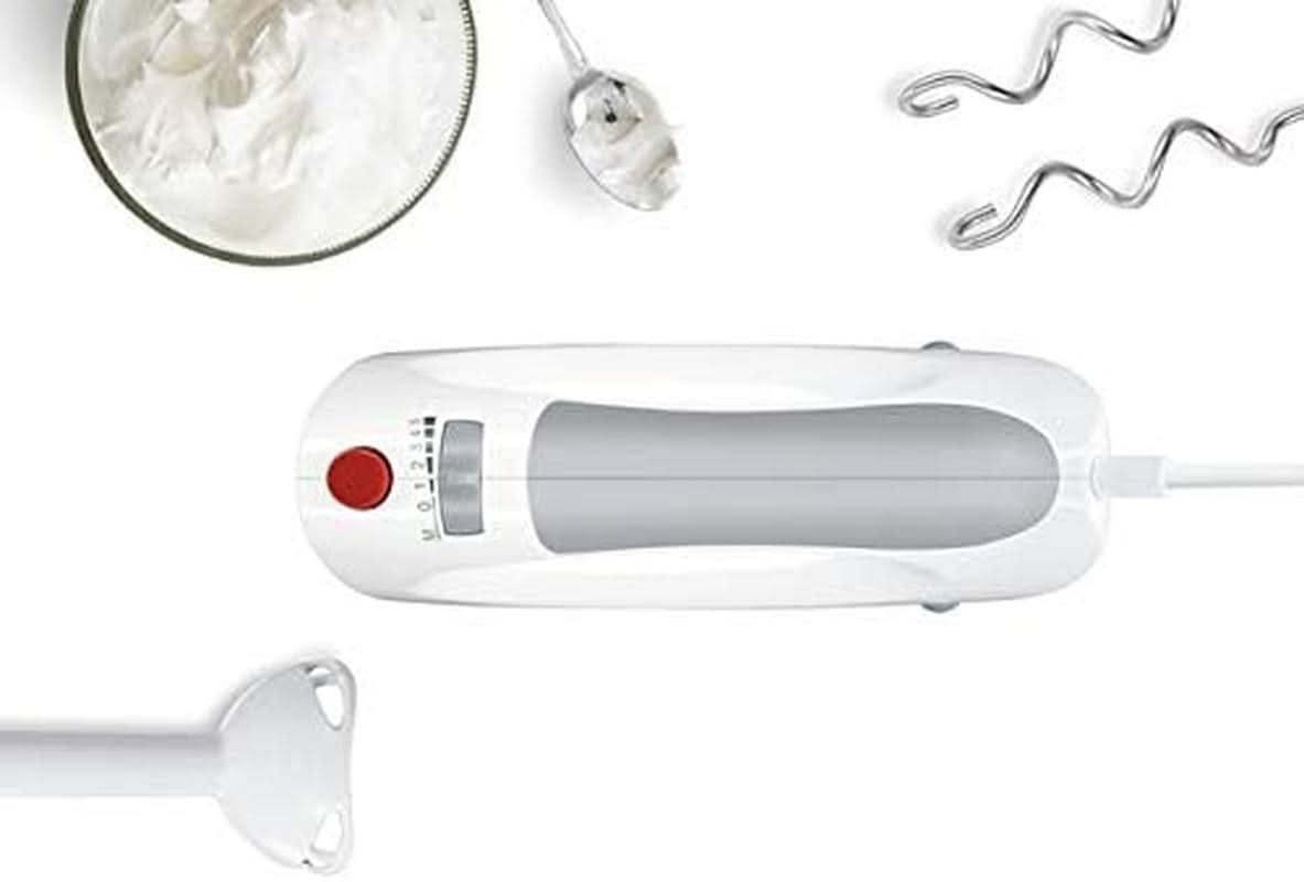 Bosch Hausgeräte MFQ3540 Handrührer, Grau, Weiß, 7,7 cm dł. x 20,1 cm szer. x 14,1 cm wys. Kuchnia Naty Shop