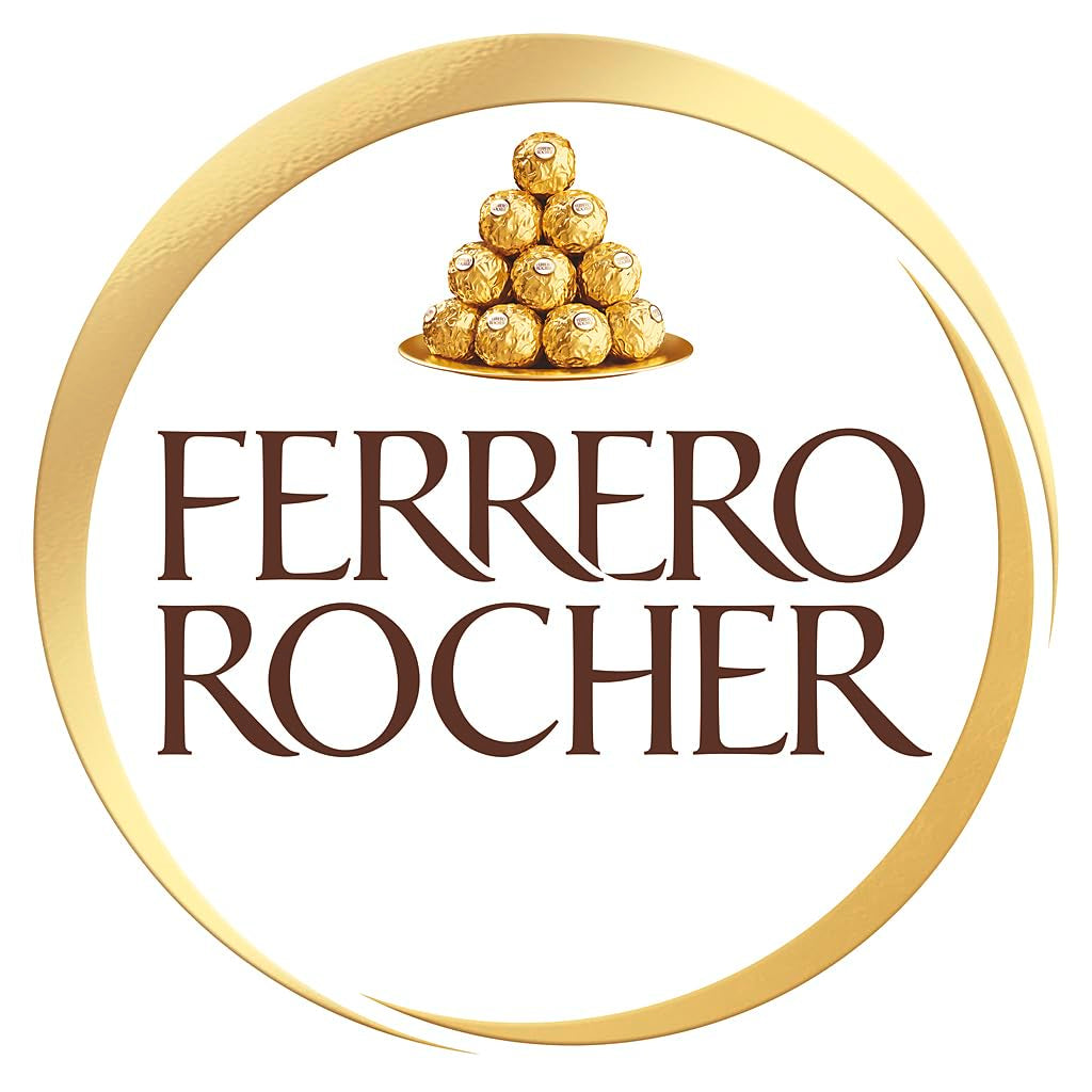 Ferrero Rocher - Chrupiące i kremowe praliny specjalne z orzechów laskowych - Prezent na Walentynki dla niego i dla niej - 16 opakowań po 4 pojedyncze praliny
