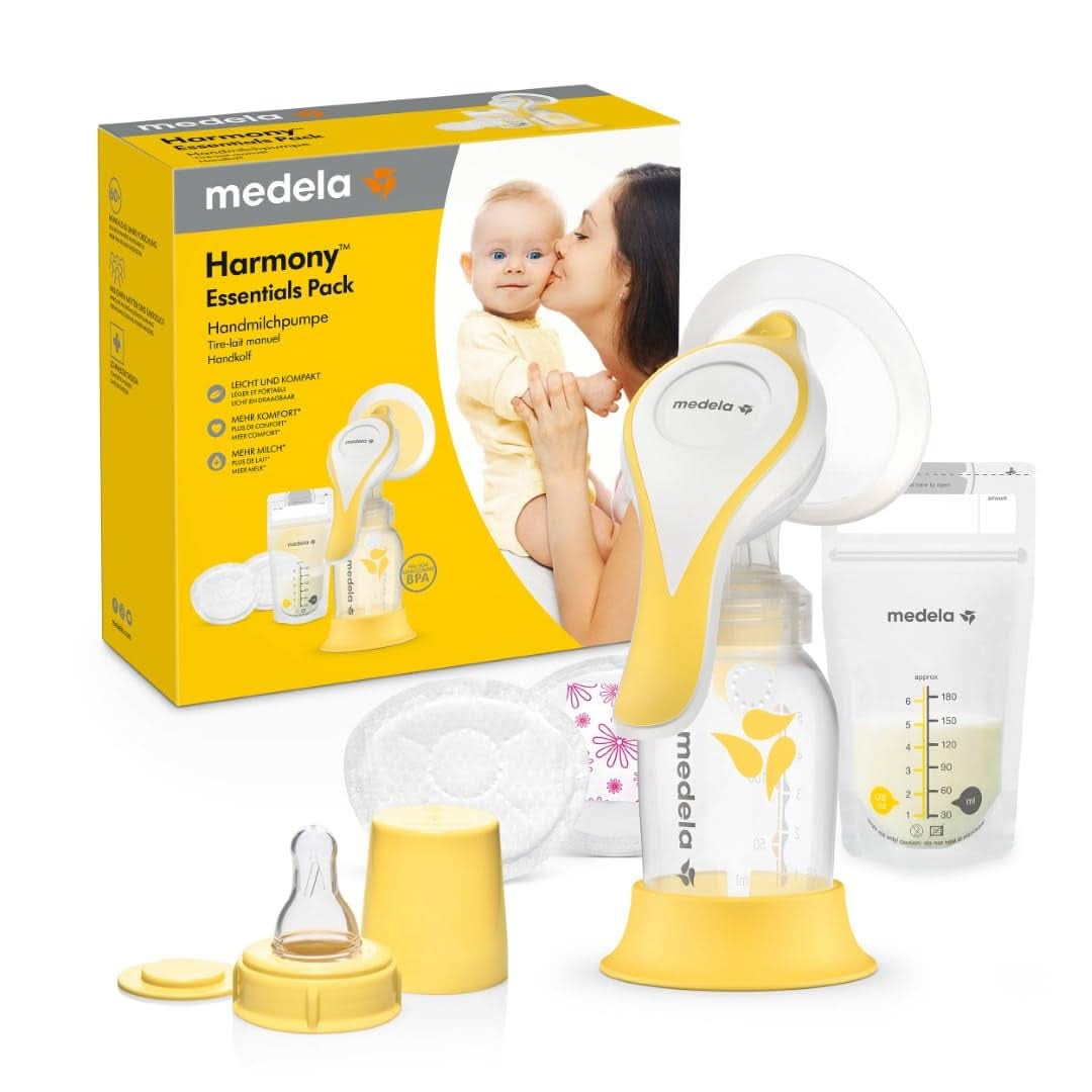 Medela Pojemnik na mleko z piersi wykonany z silikonu Akcesoria Żywność i karmienie piersią Bebe Naty Shop Handmilchpumpe Im Set