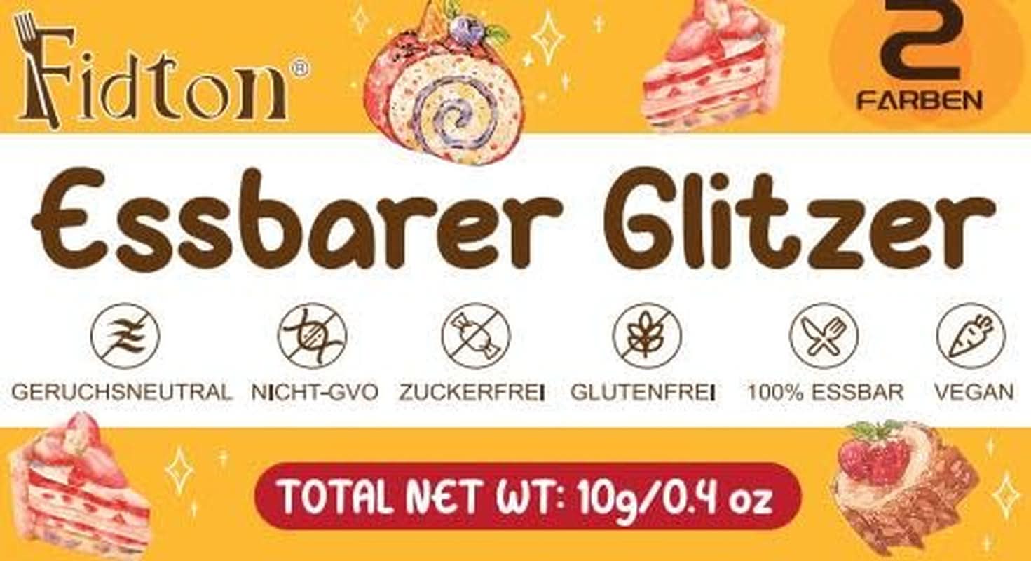 Brokat jadalny, proszek, 5 gramów Glitter Naty Shop