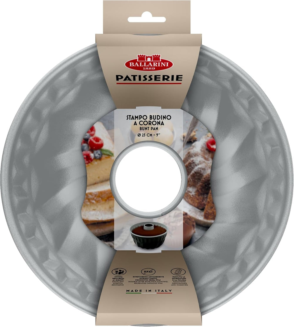 Ballarini, Blacha do pieczenia, różne modele Formy i blachy do pieczenia Naty Shop Szara Forma do budyniu, korona 23 cm