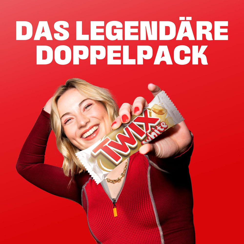 Twix tabliczki białej czekolady; karmel, ciastka, biała czekolada; wielokrotne opakowanie czekoladek; 5 batonów (5 x 46 g)