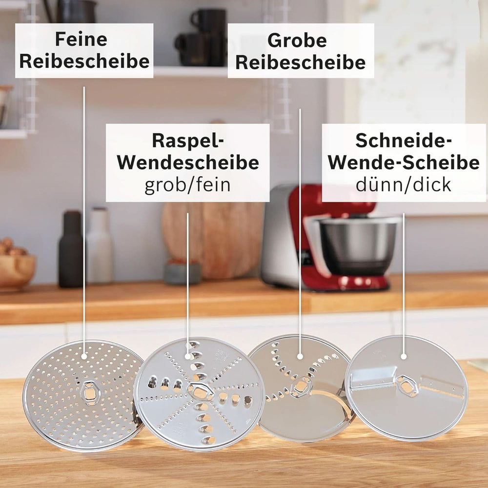 Robot kuchenny Bosch Seria 4 MUM5X720, zintegrowana waga, miska ze stali nierdzewnej 3,9L, mikser 1,25L, 1000W Akcesoria Żywność i karmienie piersią Bebe Naty Shop