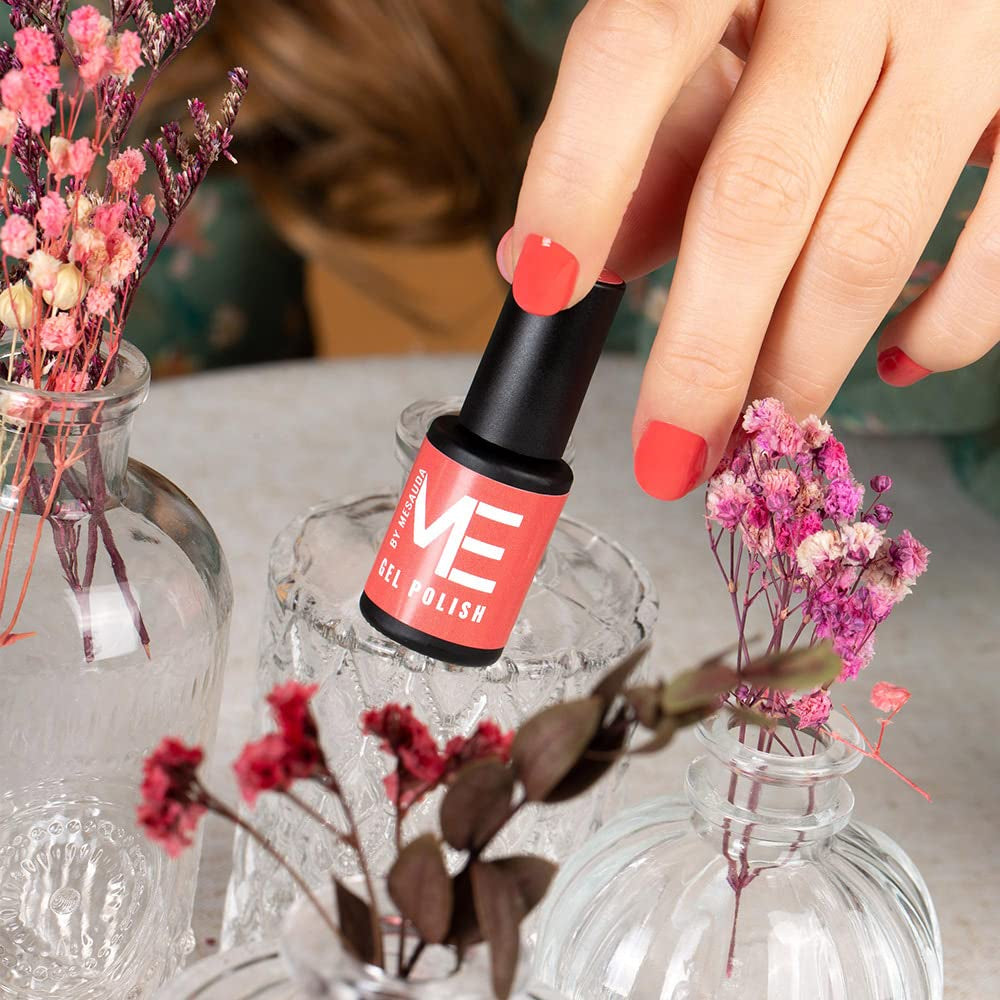 Me by Semipermanent Enamel Peach - 272 Floral Shock - Błyszczące wykończenie - Technologia Easy Off - Easy Off - Wegański i wolny od okrucieństwa - 4,5ml