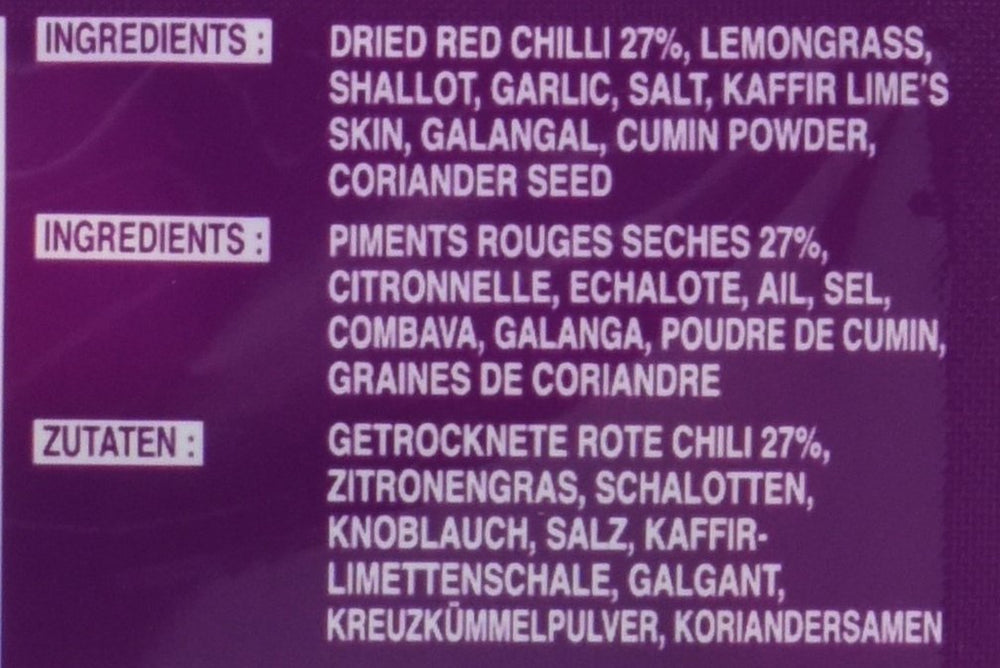 Kogut Currypaste Panang, średni Schärfe, autentyczny thailändisch Kochen, naturalne składniki, wegańskie, halal i bezglutenowe (1 x 50 g)