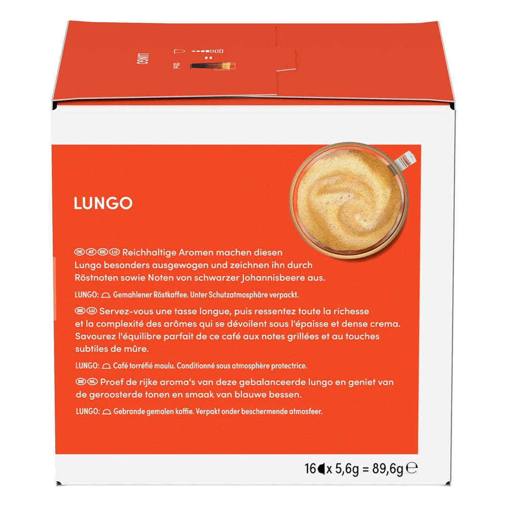NESCAFÉ DOLCE GUSTO Lungo Kaffeekapseln 3er Pack (3 x 16 Kapseln)