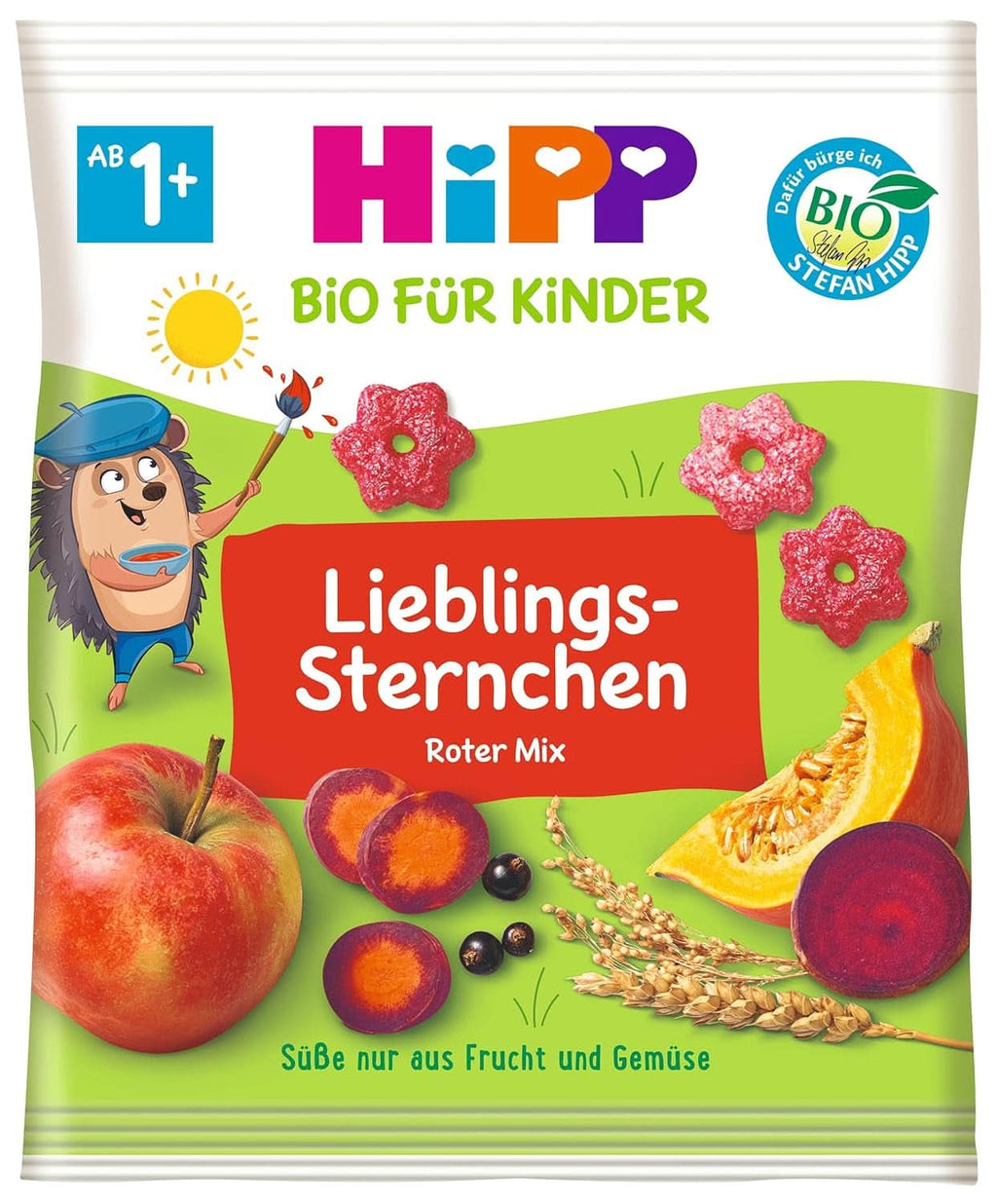 Hipp Bio Für Kinder inele crocante, pachet de 7 (7 x 25 grame) Mama si Copilul Naty Shop 9 x 30 grame Stelute
