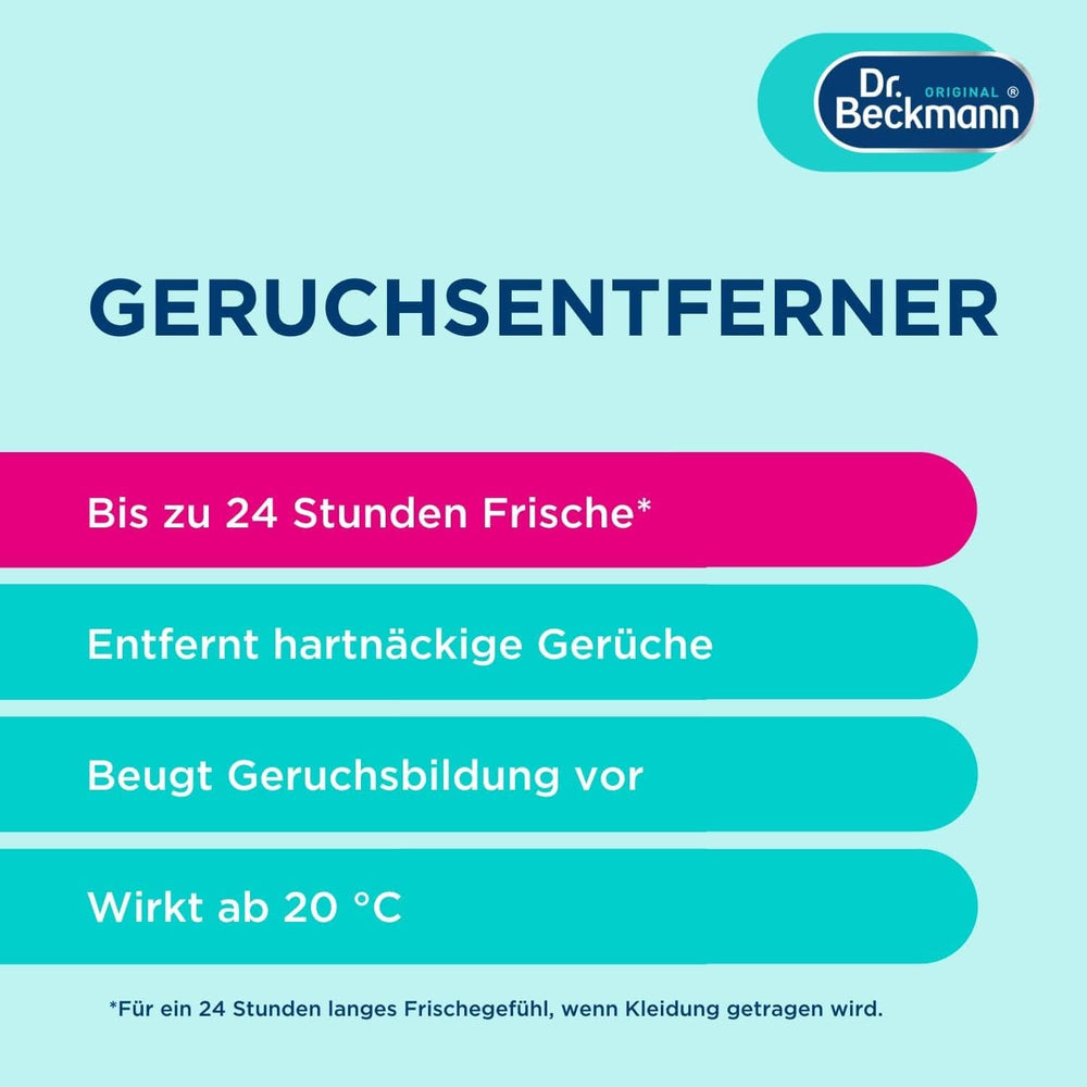 Dr Beckmann Odour Remover, Usuwa uporczywe zapachy z dywanów z głębokim włosiem, 500ml Naty Shop