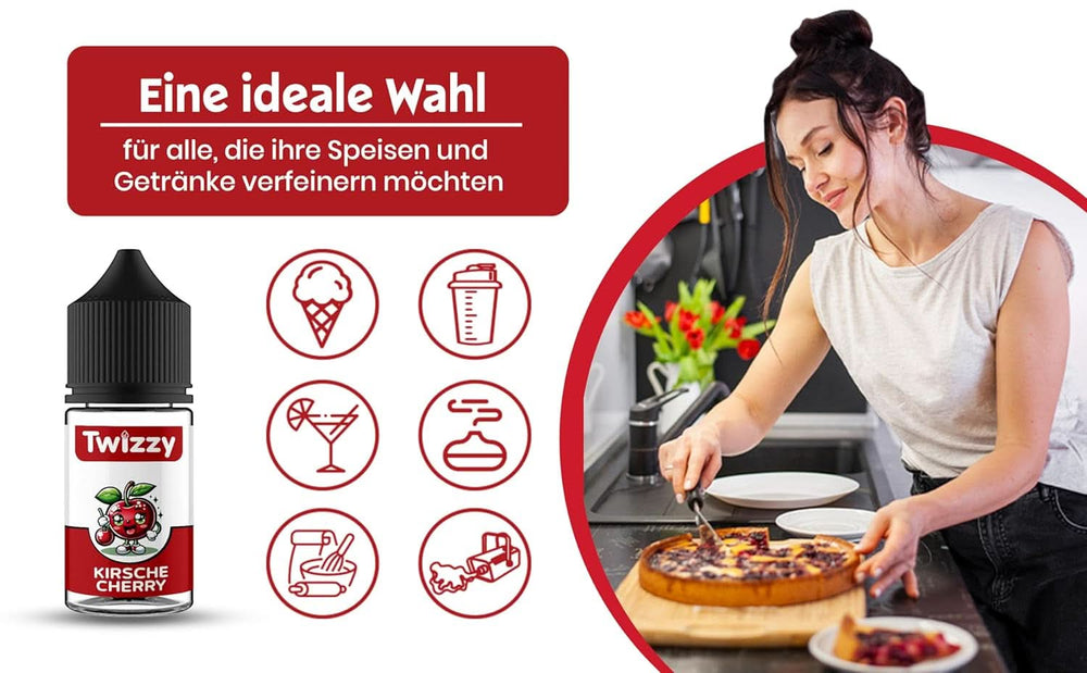 Twizzy, Skoncentrowany aromat wiśniowy, 30 ml Aromas Naty Shop