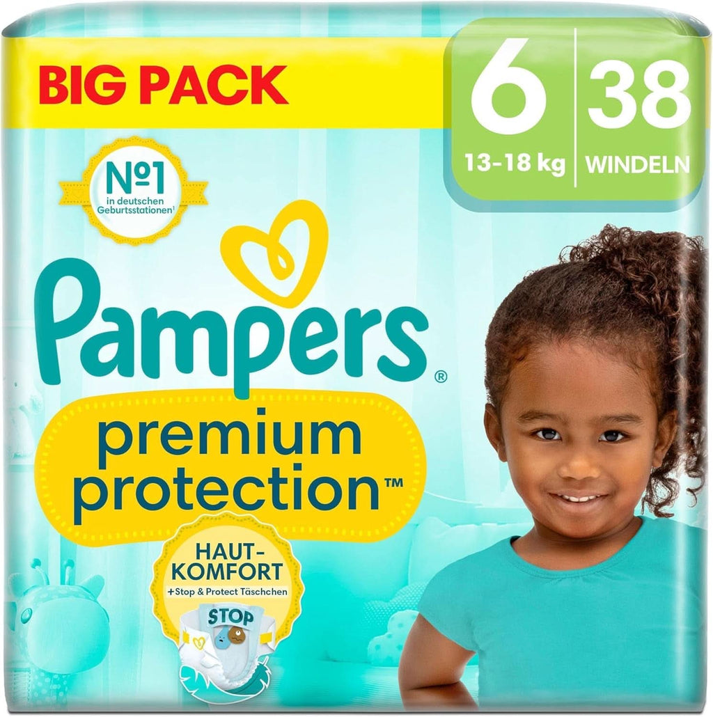 Pampers Premium Protection BIG PACK, New Baby, scutece mărimea 2 (4Kg-8Kg), 68 bucăți Mama si Copilul Naty Shop 6 (38 buc) Nou