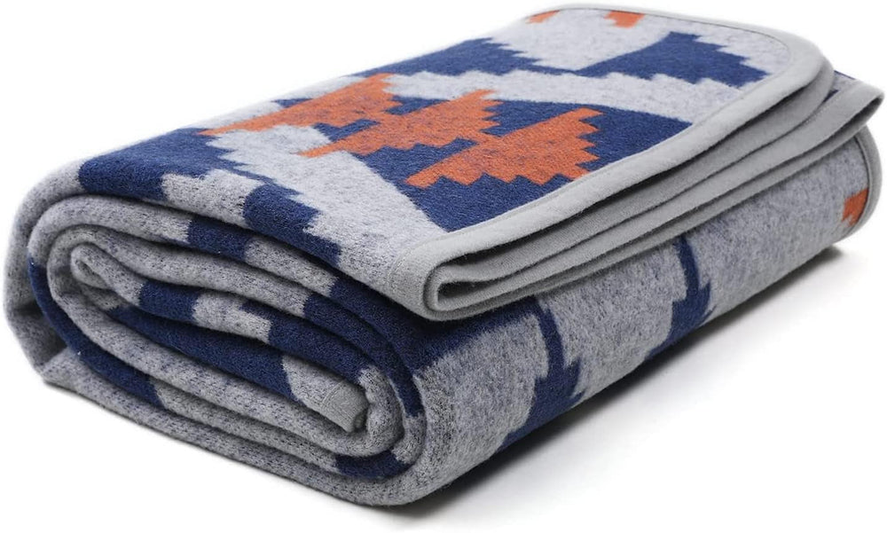 ACUSHLA 200,7X160 cm, 1,7 kg, koc, wełniany koc, ciepły koc podróżny, koc z dzianiny, dekoracyjny, narzuty na sofę, krzesło, kanapę, łóżko, salon, kemping, odpowiednie na każdą porę roku Ww203 Łóżka i narzuty Beuche den ACUSHLA-Store Indian Grey 150 X 200 Cm