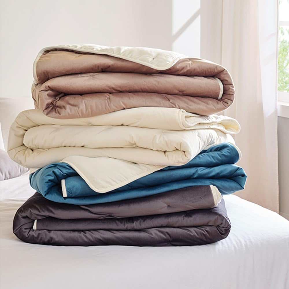 Kołdra Toison D'Or Denali 180 cm x 240 cm, paw, niebieska Kołdry i kołdry Naty Shop