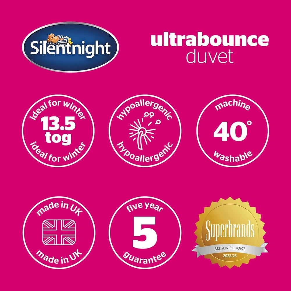 Kołderka Silentnight „Ultrabounce”, mikrofibra, biała, łóżko jednoosobowe Kołdry i kołdry Naty Shop