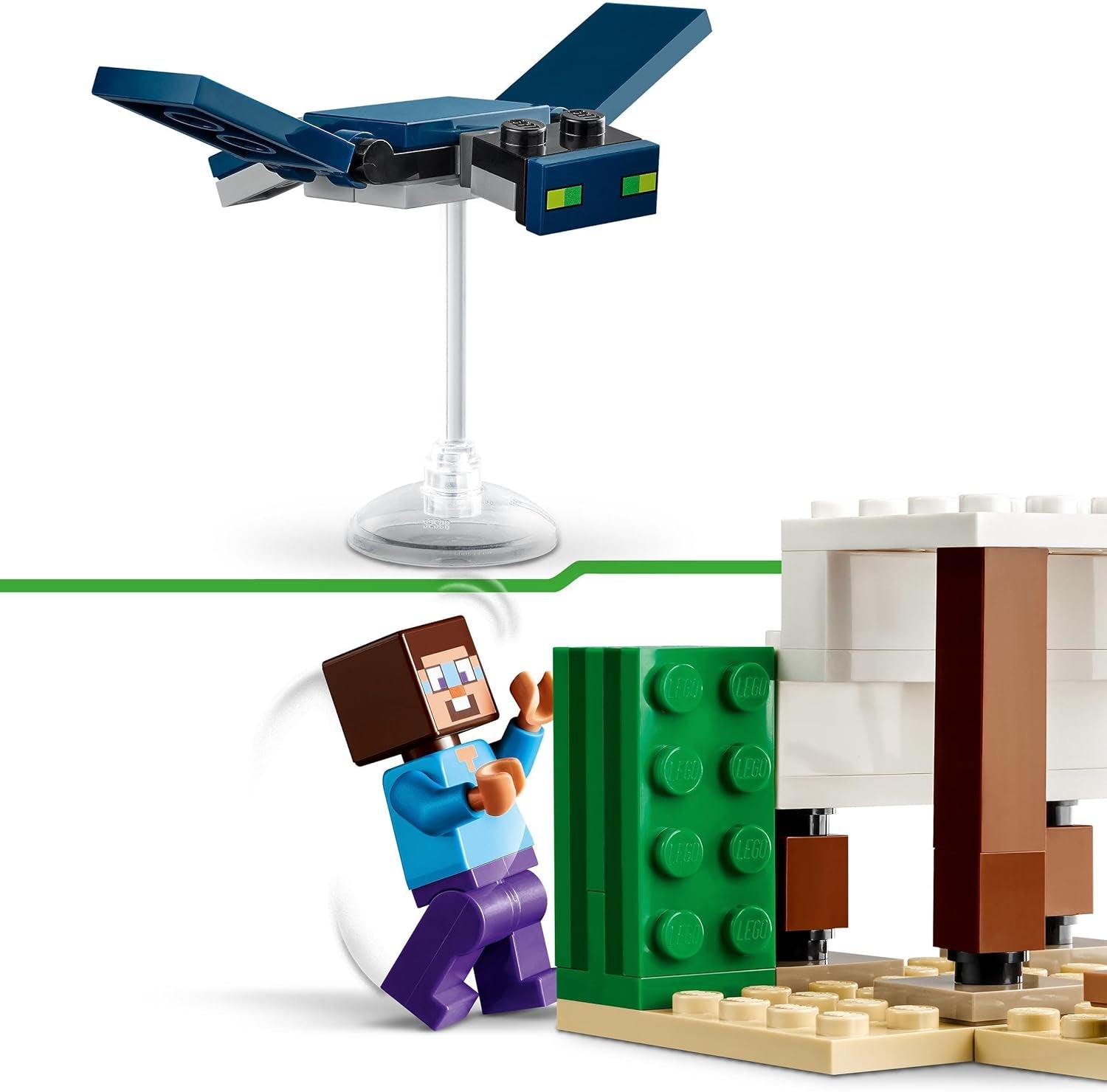 LEGO Minecraft Pustynna wyprawa Steve'a, zestaw gier wideo dla chłopców i dziewcząt, biom ze Stevem, dom, figurki i zabawka Camel, prezent dla graczy dla dzieci od 6 lat 21251 Zestawy do budowania Besuche w sklepie LEGO