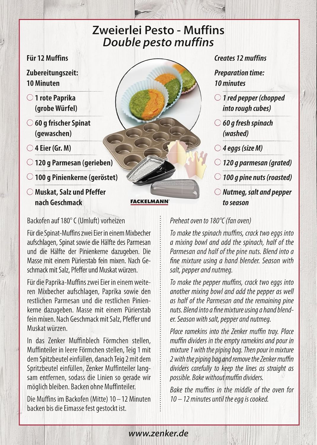 Zenker, forma do muffinów Ø 7 cm, MOJAVE GOLD Formy i blachy do pieczenia Naty Shop