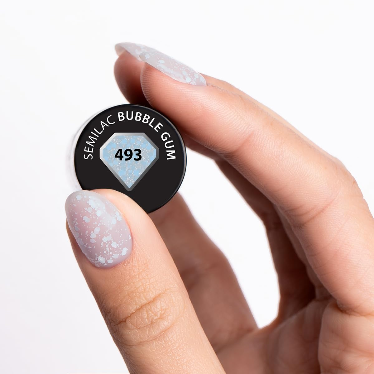 Lakier UV do paznokci Semilac Hybrid 493 Bubble Gum 7 ml