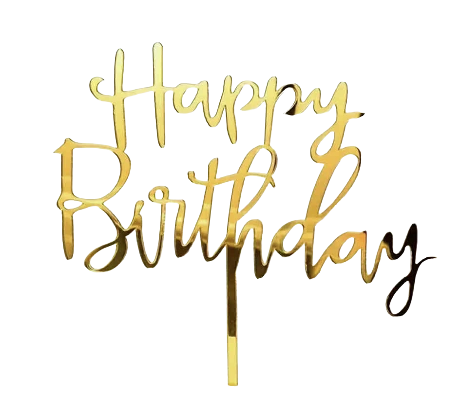 Niejadalna dekoracja, topper, wszystkiego najlepszego z okazji urodzin
