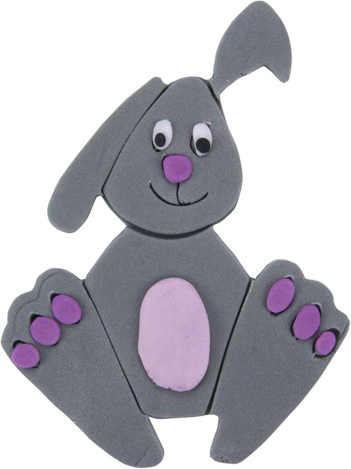 Formă de biscuiți Städter în formă de iepure, 9 cm, din oțel inoxidabil, lavabilă în mașina de spălat vase