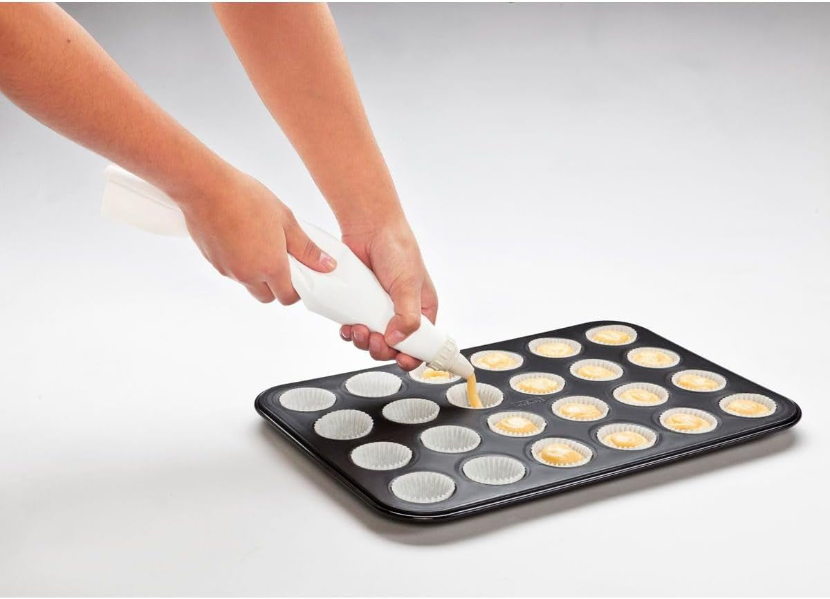 Zenker 6541 Black Metallic 24Er Mini-Muffinform – Antihaftbeschichte Für Perfekte Mini-Muffins, Ø 4,5 cm, ​​Made in Germany Formy i blachy do pieczenia Naty Shop