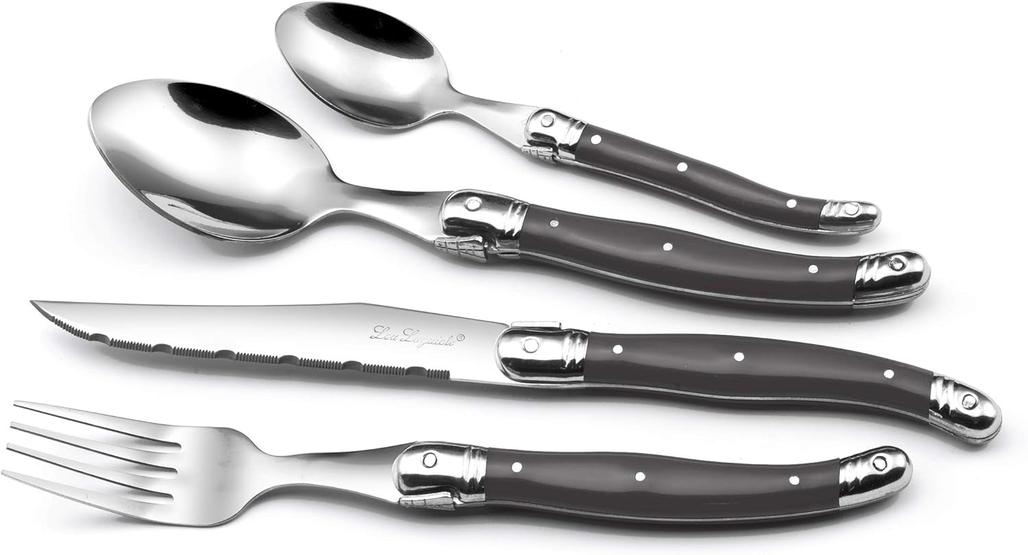 LOU LAGUIOLE TRADITION Zestaw sztućców do steków 24 sztuki Kitchen Naty Shop