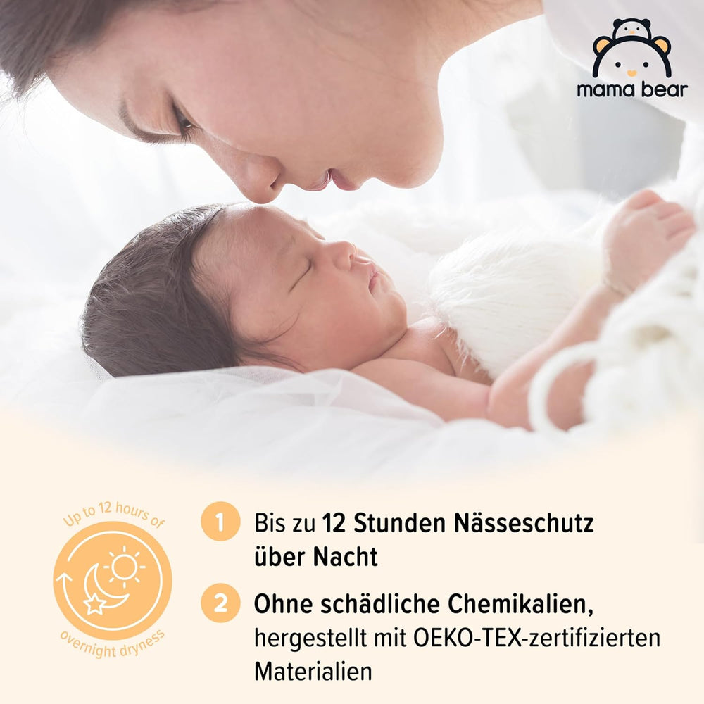 Marka Amazon: pieluszki Mama Bear Disney Ultra Dry, rozmiar 3 (4–9 kg) – pudełko miesięczne, białe, 172 szt. (2 opakowania po 86 szt.)